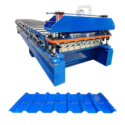 Çatı için kullanılan yüksek hızlı Çatı Paneli Rulo Şekillendirme Makinesi 0.3-0.8mm