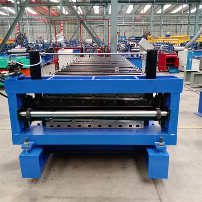 Yüksek Hızlı Metal Trapez Çatı Paneli Çift Katmanlı Rulo Şekillendirme Makinesi