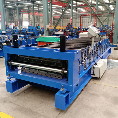 Yüksek Hızlı Metal Trapez Çatı Paneli Çift Katmanlı Rulo Şekillendirme Makinesi