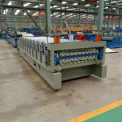 Metal Ibr Box Profil Çatı Duvar Paneli İçin Çelik Çift Katmanlı Rulo Şekillendirme Makinesi