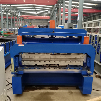 Çelik Çatı Levhaları ve Duvar Paneli İçin Renkli Metal Çift Katmanlı Rulo Şekillendirme Makinesi