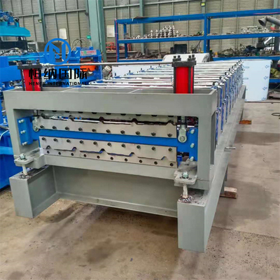 Ibr Trapez Çatı Duvar Paneli İçin Renkli Çelik Çift Katmanlı Rulo Şekillendirme Makinesi