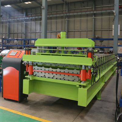 Metal Çatı Duvar Paneli Çift Katmanlı Rulo Şekillendirme Makinesi Çelik Levhalar