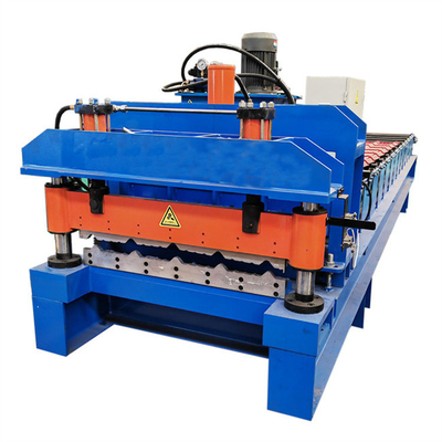 İnşaat Malzemesi için yüksek hızlı renkli sırlı kiremit rulo şekillendirme makinesi 0.3-0.8mm