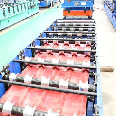 Çelik konstrüksiyon sırlı fayans imalat makinesi renkli çelik 0.3-0.8mm otomatik