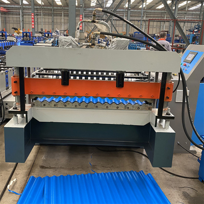 Metal Renkli Çelik Çatı Kaplama Levhası Oluklu Levha Rulo Şekillendirme Makinesi Fiyatı