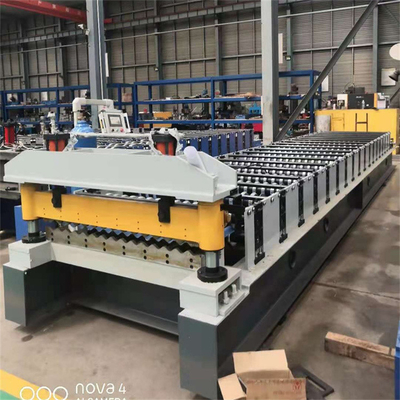 Yapı Malzemesi İçin Metal Renkli Çelik Çatı Sayfası Oluklu Sac Rulo Şekillendirme Makinesi