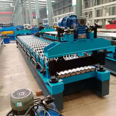 Yapı Malzemesi Duvar Çatı Paneli İçin Metal Kiremit Oluklu Sac Rulo Şekillendirme Makinesi