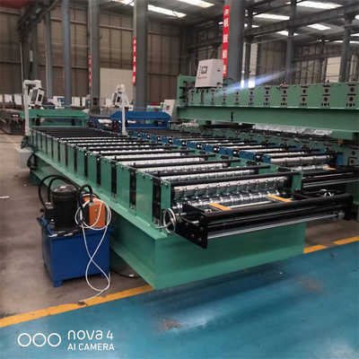 Otomatik Renkli Metal Oluklu Dalga Çatı ve Duvar Paneli Soğuk Rulo Şekillendirme Makinesi