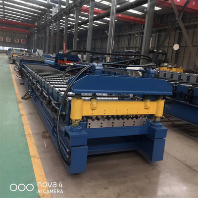 Boyalı Kaplamalı Metal Oluklu Dalgalı Çatı ve Duvar Paneli Soğuk Rulo Şekillendirme Makinesi