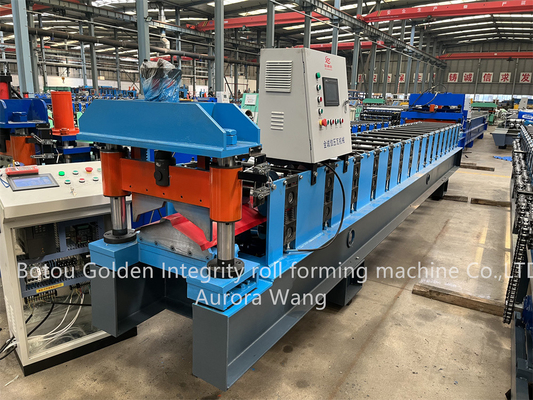 Kaliteli Renkli Çelik Metal Çatı Sırtı Rulo Yüksek Kalitede Şekillendirme Makinesi