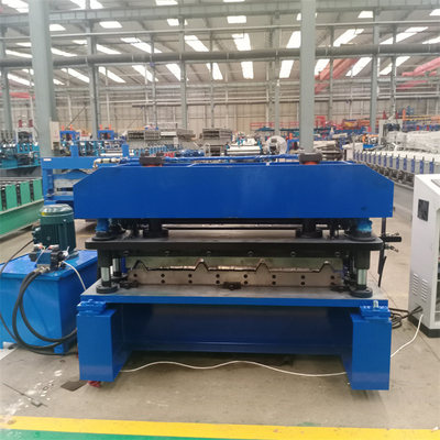 Duvar Paneli İçin Metal Renkli Çelik Galvanizli Trapez Çatı Paneli Rulo Şekillendirme Makinesi