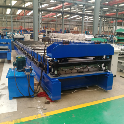 Duvar Paneli İçin Ön Boyalı Çelik Galvanizli Ibr Çatı Paneli Rulo Şekillendirme Makinesi