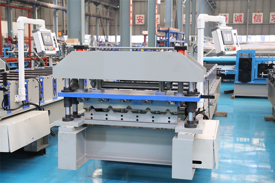Renkli Ön Boyalı Çelik 5 Kaburga Tipi Metal Ibr Duvar Çatı Paneli Rulo Şekillendirme Makinesi Fabrika Fiyatı