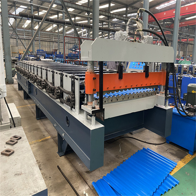 Yüksek hızlı 30m/dak oluklu çelik panel rulo şekillendirme makinesi oluklu kiremit yapma makinesi