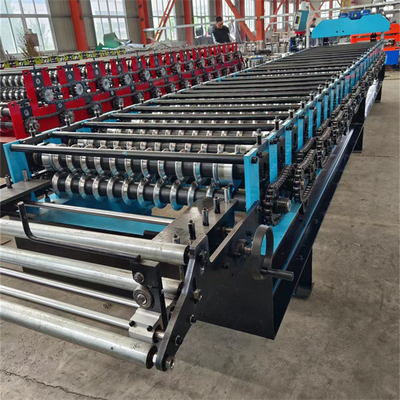 PLC Sistemi Oluklu Sac Rulo Şekillendirme Makinesi Yüksek Hızlı 0.3mm-0.8mm