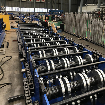 5kw Zemin Decking Rulo Şekillendirme Makinesi 10-15m / dak Çatı Kaplama Metal Şekillendirme Makinesi