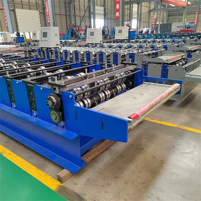 Zemin Güverte Rulo Şekillendirme Makinesi Hidrolik Kesme 0.8mm-1.5mm Özelleştirin