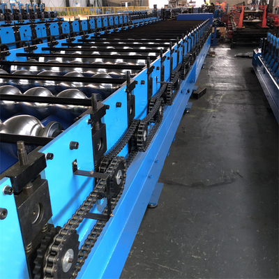 Çatı Paneli İçin Otomatik Yüksek Hızlı Metal Sırlı Çini Rulo Şekillendirme Makinesi 0.3-0.8mm Otomatik