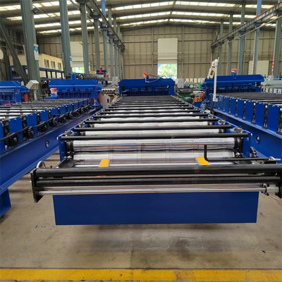 0.3-0.8mm Bambu Renkli Çelik İçin Yeni Tasarım Metal Sırlı Çini Rulo Şekillendirme Makinesi
