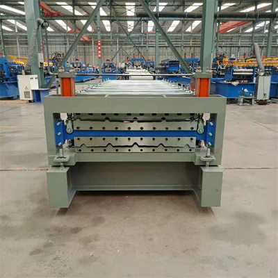 Metal çatı kaplama levhası çift katmanlı rulo şekillendirme makinesi özelleştirilmiş yüksek hız