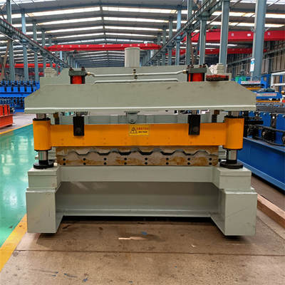 İnşaat Malzemesi Çatı Levhaları İçin 4kw Sırlı Çini Rulo Şekillendirme Makinesi