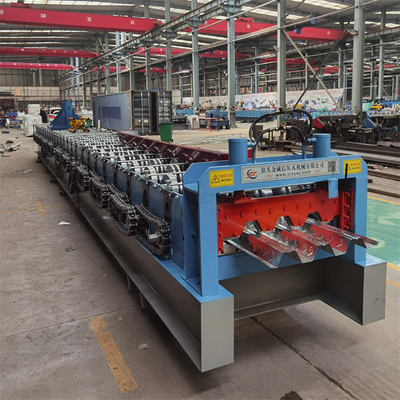 Galvanizli Çelik Zemin Döşeme Rulo Şekillendirme Makinesi Malzeme Kalınlığı 0.8-1.5 Mm
