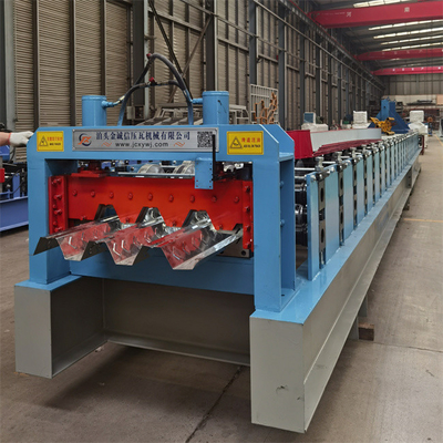 Galvanizli Çelik Zemin Döşeme Rulo Şekillendirme Makinesi Malzeme Kalınlığı 0.8-1.5 Mm
