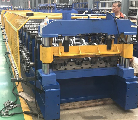 Otomatik PLC Kontrollü Metal Güverte Şekillendirme Makinesi Hidrolik tahrik 37kw