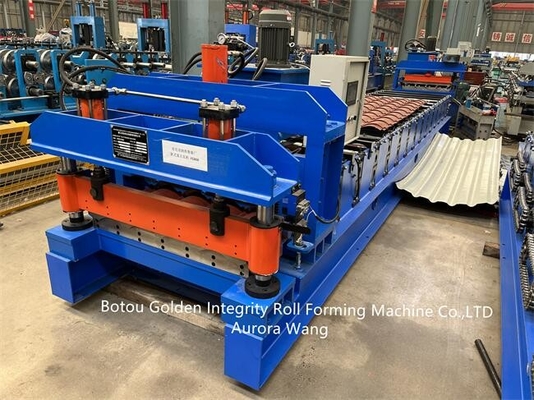 Metal Profil Sırlı Çini Rulo Şekillendirme Makinesi ISO9001 CE Tuğla Yapma Makinesi