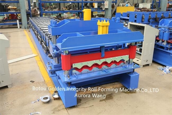 Galvanizli Çelik Sırlı Rulo Şekillendirme Makinesi 300H Çelik Kaynak Çerçevesi