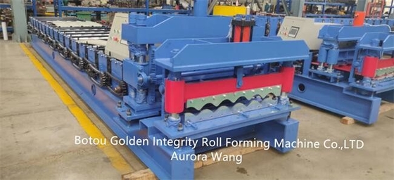 Galvanizli Çelik Sırlı Rulo Şekillendirme Makinesi 300H Çelik Kaynak Çerçevesi
