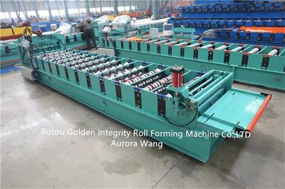 15m / Min Sırlı Çini Rulo Şekillendirme Makinesi 415v Metal Kiremit Yapma Makinesi