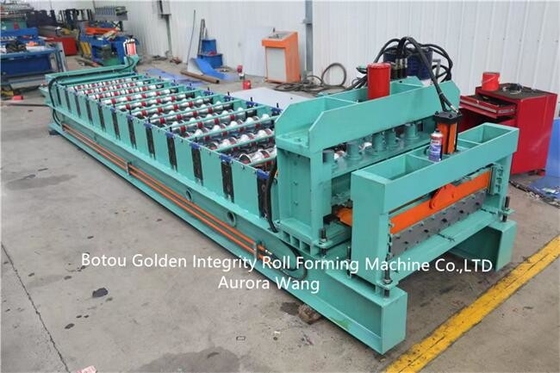 15m / Min Sırlı Çini Rulo Şekillendirme Makinesi 415v Metal Kiremit Yapma Makinesi