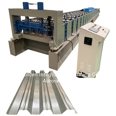 galvanizli çelik bobin Zemin Güverte Şekillendirme Makinesi 380V 50Hz 3 fazlı