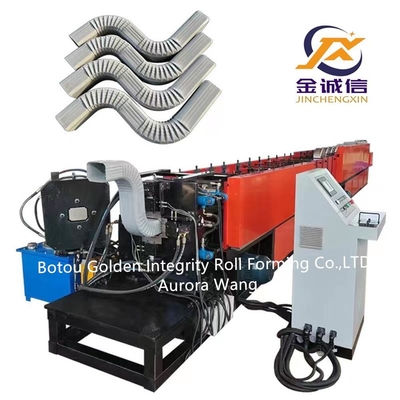 Çelik Downspout Boru Şekillendirme Makinesi PLC Downspout Dirsek Makinesi