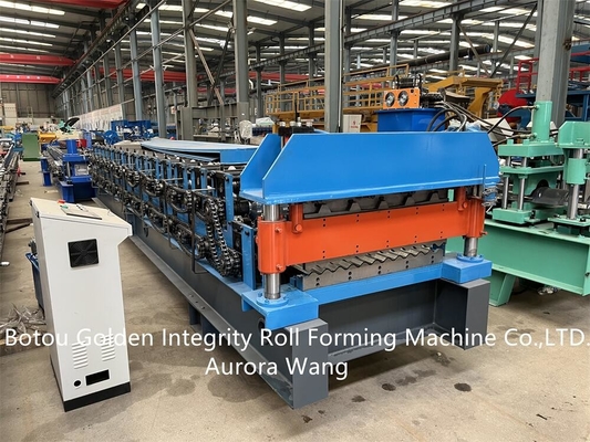 7.5Kw Çelik Çift Katmanlı Rulo Şekillendirme Makinesi ISO9001 CE Sertifikası