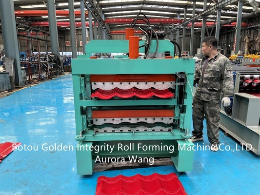 JCX 1200mm Kiremit Yapma Makinesi Çatı Paneli Rulo Şekillendirme Makinesi