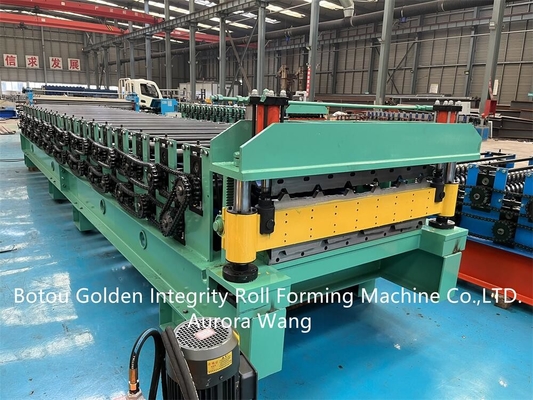 PLC Oluklu Sac Şekillendirme Makinesi 5.5kw yapı malzemeleri