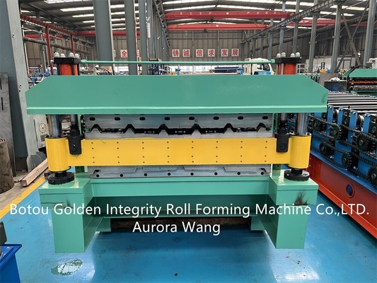 PLC Oluklu Sac Şekillendirme Makinesi 5.5kw yapı malzemeleri