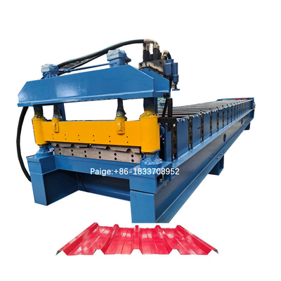 TR4 TR5 Metal Çatı Paneli Rulo Şekillendirme Makinesi Q235 Çelik
