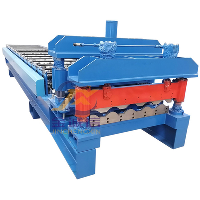 0.3-0.7mm Sırlı Çini Rulo Şekillendirme Makinesi PLC Adım Çini Yapma Makinesi