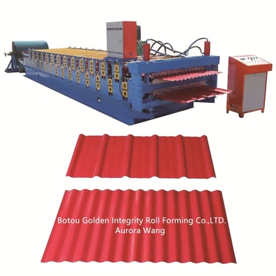 1250mm Çift Katmanlı Rulo Şekillendirme Makinesi Oluklu Rulo Şekillendirme Makinesi