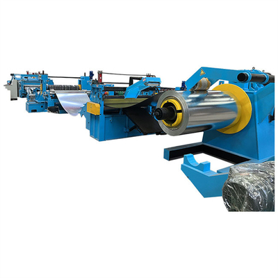Galvanizli Renkli Çelik Rulo için 0.3MM-6MM Dilme Hattı Makinesi