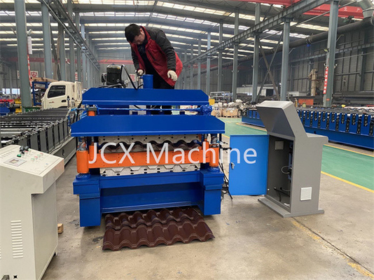 Tam Otomatik Çini Rulo Şekillendirme Makinesi PLC Kontrollü Hidrolik Kesim Cihazı