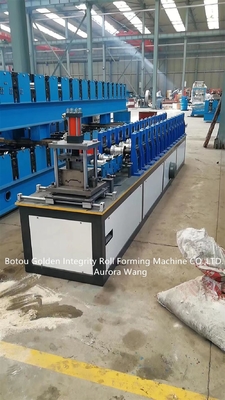4KW Kepenk Kapı Rulo Şekillendirme Makinesi Kalıp Kesme PLC Kontrolü