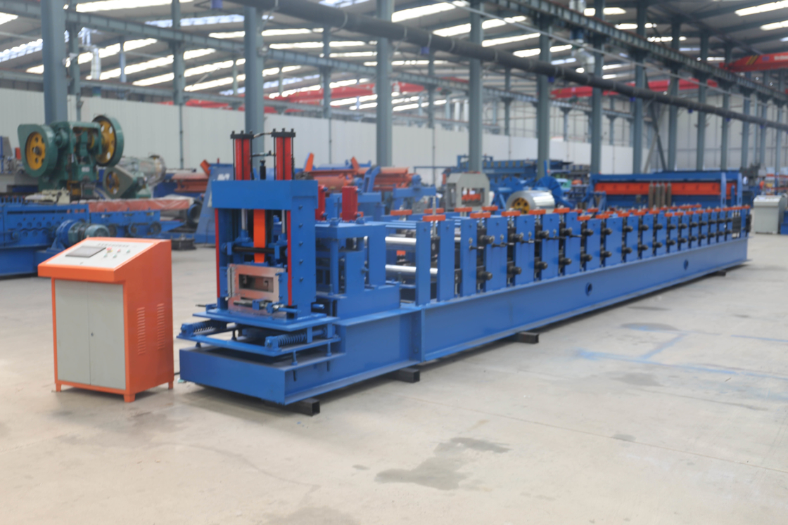 Galvanizli Çelik CZ Aşık Rulo Şekillendirme Makinesi PLC C Kanal Soğuk Rulo Şekillendirme Makinesi