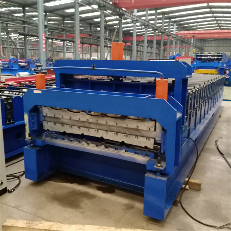 Çelik Çatı Levhaları ve Duvar Paneli İçin Renkli Metal Çift Katmanlı Rulo Şekillendirme Makinesi