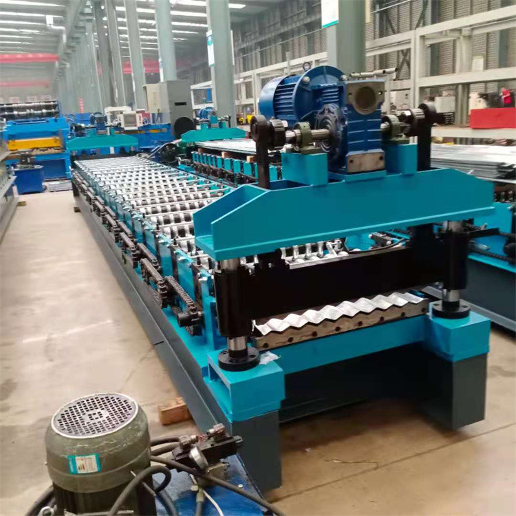 Yapı Malzemesi Duvar Çatı Paneli İçin Metal Kiremit Oluklu Sac Rulo Şekillendirme Makinesi
