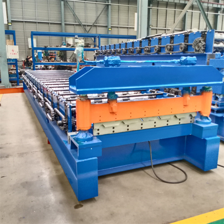 1200mm 1220mm Metal Renkli Çelik IBR 6 Kaburga Çatı Duvar Paneli Rulo Şekillendirme Makinesi